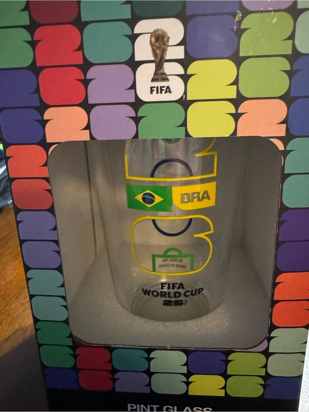 FIFA World Cup ‘26 Pint Glass - Brazil Soccer